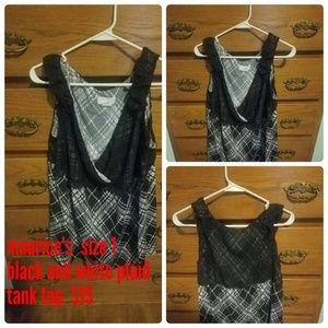 Maurice's plaid tank top